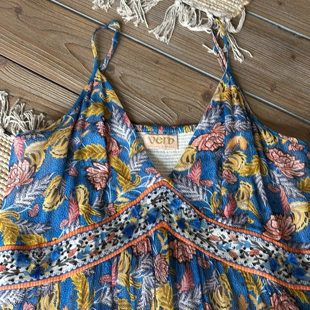 Anthropologie Verb by Pallavi Singhee Vineyard Tiered Dress - Picture 3 of 11